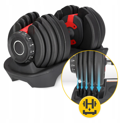 Гантель  4FIZJO Premium 2.5-24 кг с регулируемым весом - фото №2